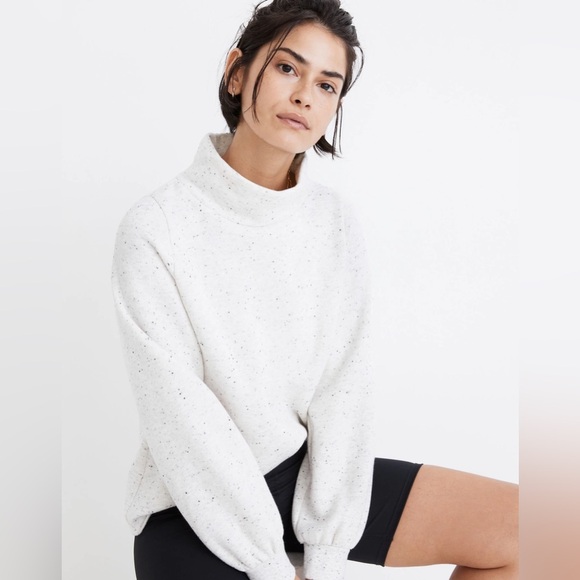 Madewell MWL Betterterry Relaxed Turtleneck Sweatshirt - Picture 1 of 10